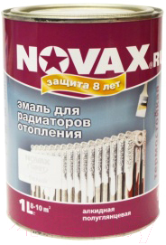 Эмаль Novax Алкидная для радиаторов отопления (1л)