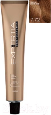 Крем-краска для волос Farcom Expertia Professionel 7.72 (100мл, русый коричнево-фиолетовый)