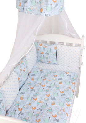 Изображение товара Бортик в кроватку Amarobaby Мечтатель / AMARO-3112-MPr (12 подушек, голубой)