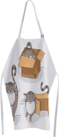 Кухонный фартук, Коты и коробки / ap-15572, JoyArty  - купить
