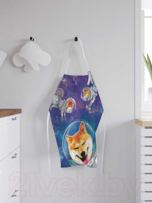 Кухонный фартук JoyArty Собаки в космосе / ap-49602