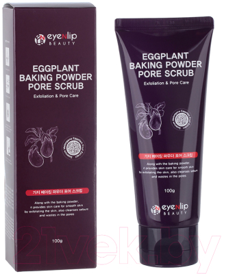 Скраб для лица Eyenlip Eggplant Baking Powder Pore Scrub (100г)