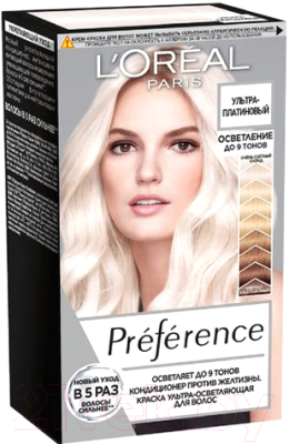 

Гель-краска для волос L'Oreal Paris, Блонд, Preference 950