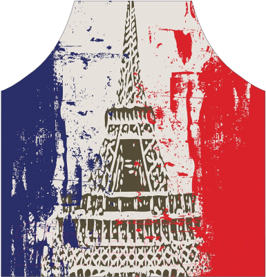 Кухонный фартук JoyArty Эйфелева башня на флаге Франции / ap-15469