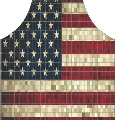 Кухонный фартук JoyArty Мозаичный флаг Америки / ap-29710