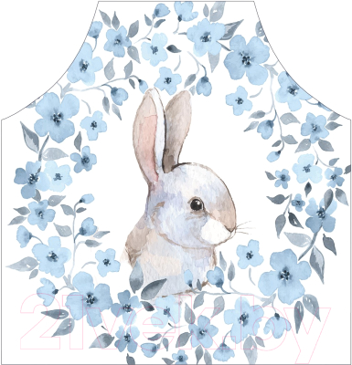 Кухонный фартук JoyArty Цветочный кролик / ap-13892