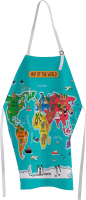 Кухонный фартук JoyArty Детская карта мира / ap-37436572V1 - 