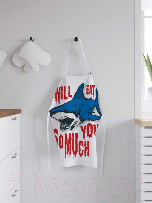 Кухонный фартук JoyArty Голодная акула / ap-19821