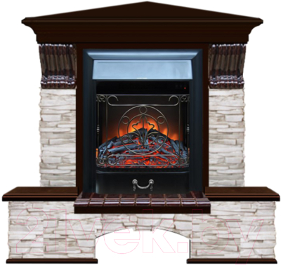 

Каминокомплект Glenrich, Бостон К Majestic Black угловой