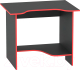 Геймерский стол Сокол-Мебель КСТ-03 (черный/красный) - 