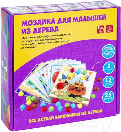 Развивающая игрушка Bondibon Мозаика для малышей / ВВ4859 — фото 1