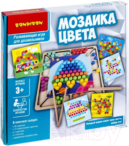 Развивающая игрушка Bondibon Мозаика. Цвета / ВВ4866