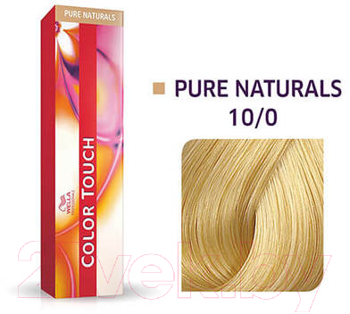 Крем-краска для волос Wella Professionals Color Touch 10/0 (60мл, очень яркий блондин)