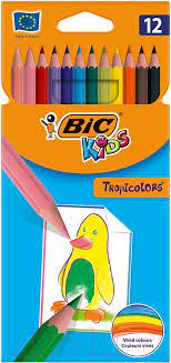 Набор цветных карандашей Bic Тропикулер (12цв)