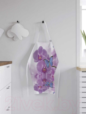 Кухонный фартук JoyArty Бабочка на орхидее / ap-11023