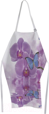 Кухонный фартук JoyArty Бабочка на орхидее / ap-11023