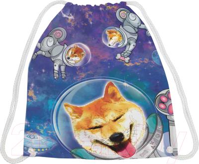 Мешок для обуви JoyArty Собаки в космосе / bpa_49602