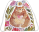 Мешок для обуви JoyArty Добрый медведь в цветах / bpa_14555 - 