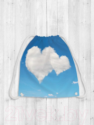 Мешок для обуви JoyArty Облака в форме сердца / bpa_22893