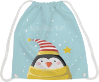 Мешок для обуви JoyArty Пингвин в новогоднюю ночь / bpa_290615 - 