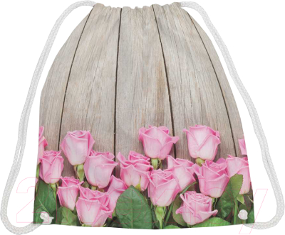 Мешок для обуви JoyArty Розы на деревянных досках / bpa_10582