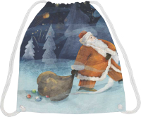 Мешок для обуви JoyArty Дед Мороз с подарками / bpa_78031 - 