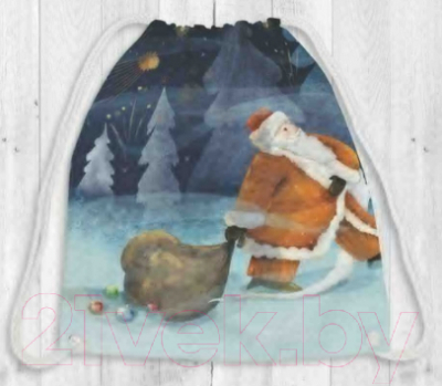 Мешок для обуви JoyArty Дед Мороз с подарками / bpa_78031