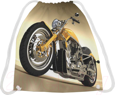 Мешок для обуви JoyArty Желтый мотоцикл / bpa_18233