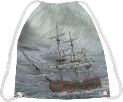 Мешок для обуви JoyArty Корабль в шторме / bpa_28499