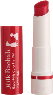 

Помада для губ детская Milk Baobab, Baby&Kids Calming Lip Balm Red