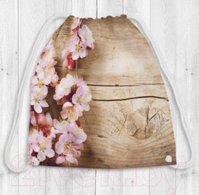 Мешок для обуви JoyArty Ветка вишни на дереве / bpa_27470