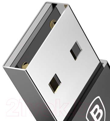 Адаптер Baseus USB А Male to Type-C Female 2.4A / CATJQ-A01 (черный)