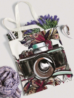 

Сумка-шоппер JoyArty, Фотоаппарат в цветах / bsh_73443