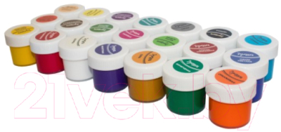 Изображение товара Гуашь ЛУЧ Школа творчества / 29С 1755-08 (21цв)