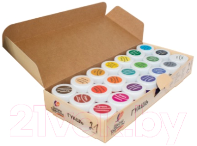 Изображение товара Гуашь ЛУЧ Школа творчества / 29С 1755-08 (21цв)