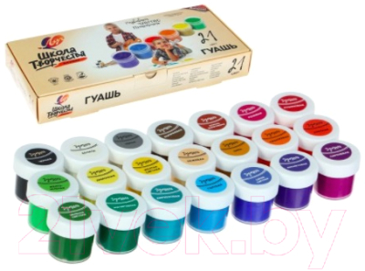 Изображение товара Гуашь ЛУЧ Школа творчества / 29С 1755-08 (21цв)