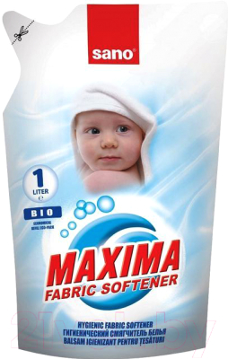 Кондиционер для белья Sano Maxima Fabric Softener Bio запаска (1л)