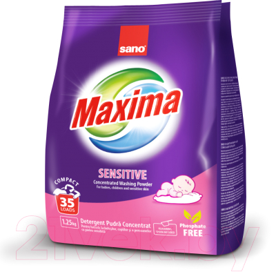 Стиральный порошок Sano Maxima Sensitive концентрированный (1.25кг)