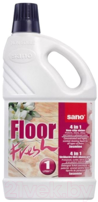 Чистящее средство для пола Sano Floor Fresh Concentrated Jasmine 4 в 1 (1л)