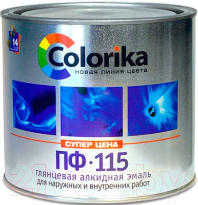Эмаль Colorika ПФ-115 (800г, серый)