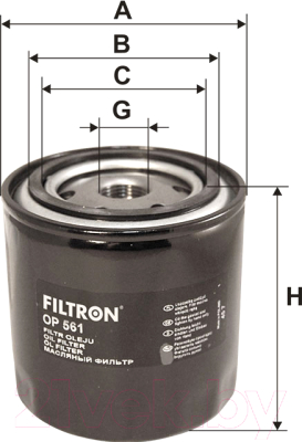 Масляный фильтр Filtron OP561