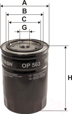 Масляный фильтр Filtron OP563