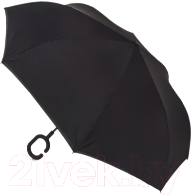 Зонт-трость Ame Yoke L59 (разноцветный цветок/черный)