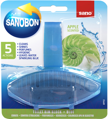 Чистящее средство для унитаза Sano Sanobon Blue Apple (55г)
