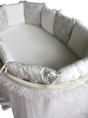 Комплект постельный для малышей Lappetti Эстель 5 (серый)