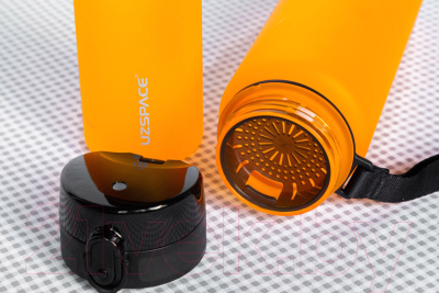 Бутылка для воды UZSpace Colorful Frosted / 3038 (1л, оранжевый)
