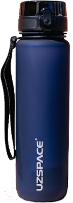 Бутылка для воды UZSpace Colorful Frosted / 3038 (1л, темно-синий)