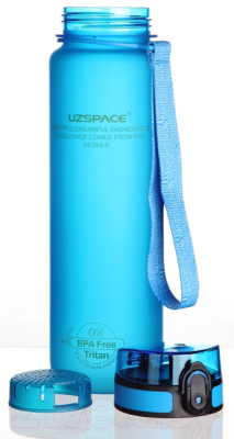 Бутылка для воды UZSpace Colorful Frosted / 3038 (1л, голубой)