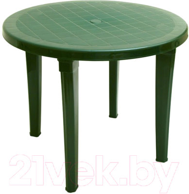 Стол пластиковый Эльфпласт Верона круглый EP468 (темно-зеленый)