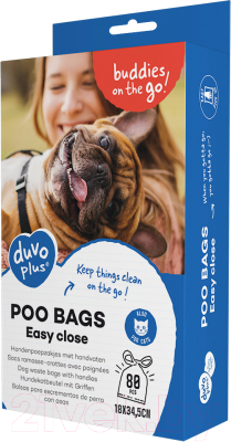 Пакеты для выгула собак Duvo Plus 12493/DV (черный)